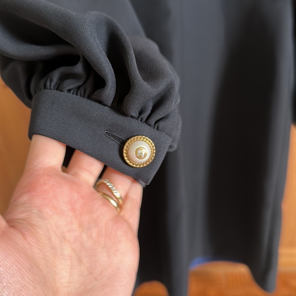 ✨ NWT GUCCI Black Silk Wool Zip Front Web Trim Sheath dress - Picture 9 of 9